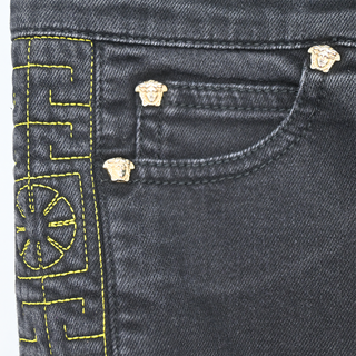 Medusa Embroidered Skinny Jeans