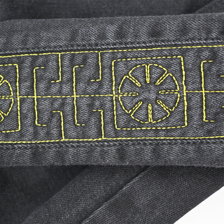 VERSACE | Medusa Embroidered Skinny Jeans