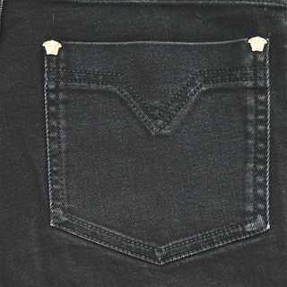 Medusa Embroidered Skinny Jeans