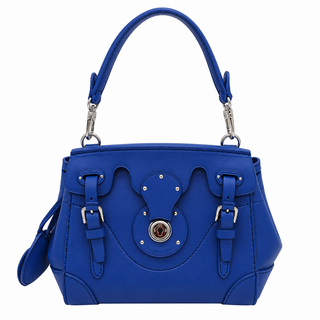 RALPH LAUREN | Blue Mini Ricky Leather Bag