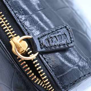 STAUD | Frida Croc-Embossed Leather Handle Bag