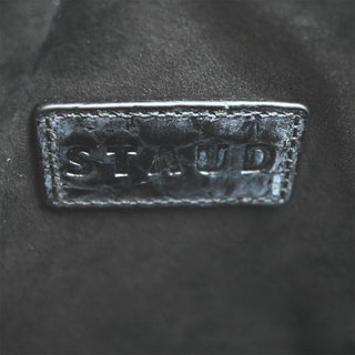 STAUD | Frida Croc-Embossed Leather Handle Bag