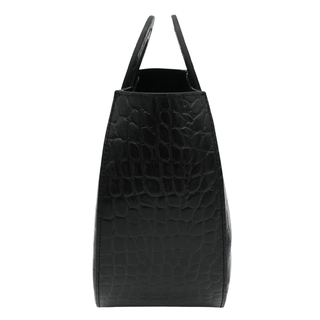 STAUD | Frida Croc-Embossed Leather Handle Bag
