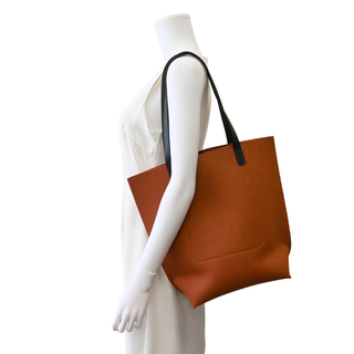 Rust Hana Merino Wool Felt Tote Bag