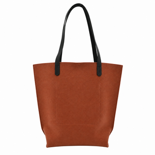 Rust Hana Merino Wool Felt Tote Bag