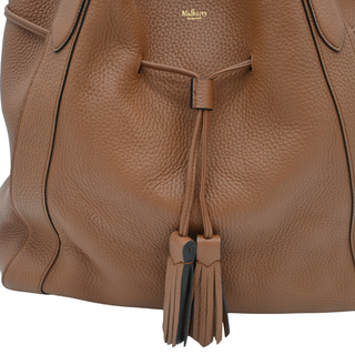 Brown Millie Grained Leather Tote Bag