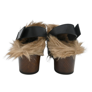 GUCCI | Amstel Horsebit Fur-Trimmed Slingback Clogs