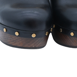 GUCCI | Amstel Horsebit Fur-Trimmed Slingback Clogs