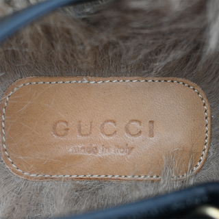 GUCCI | Amstel Horsebit Fur-Trimmed Slingback Clogs