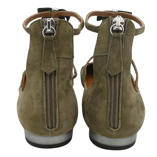 AQUAZZURA | Olive Embellished Suede Strappy Flats