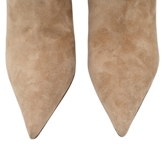 CHRISTIAN LOUBOUTIN | Suede Pointed-Toe Ankle Booties