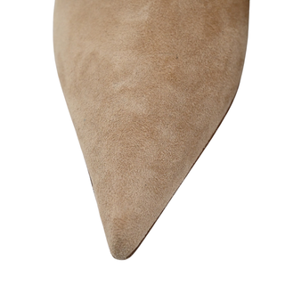 CHRISTIAN LOUBOUTIN | Suede Pointed-Toe Ankle Booties
