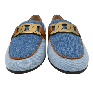 TOD'S | T Chain Denim Loafers
