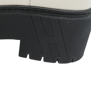 HERMES | Ivory & Black Leather Platform Chelsea Boots