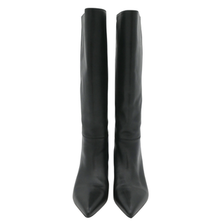 VERONICA BEARD | Lisa Kitten-Heel Wide-Calf Leather Boots