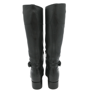 PRADA | Pebbled Leather Riding Boots