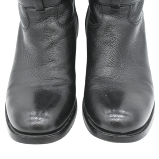 PRADA | Pebbled Leather Riding Boots