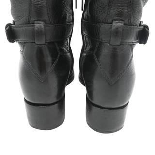 PRADA | Pebbled Leather Riding Boots