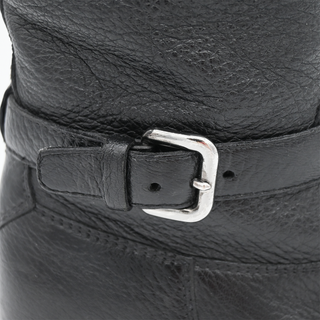 PRADA | Pebbled Leather Riding Boots