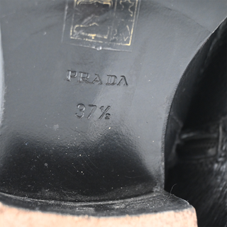 PRADA | Pebbled Leather Riding Boots