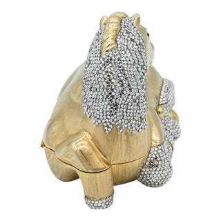 JUDITH LEIBER | Crystal Equestrian Resting Horse Minaudière Clutch