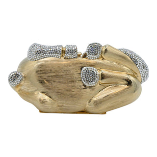 JUDITH LEIBER | Crystal Equestrian Resting Horse Minaudière Clutch