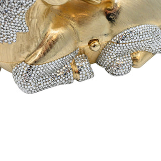 JUDITH LEIBER | Crystal Equestrian Resting Horse Minaudière Clutch