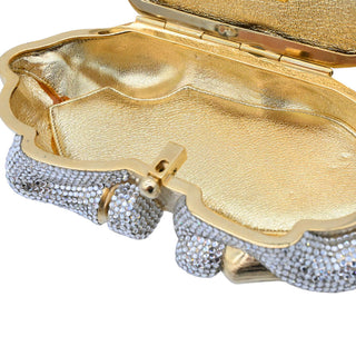 JUDITH LEIBER | Crystal Equestrian Resting Horse Minaudière Clutch