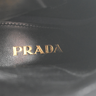 PRADA | Navy Suede Block Heel Ankle Boots