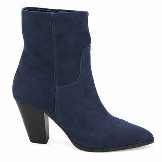 BROCHU WALKER | The Marfa Harbor Blue Suede Ankle Boots