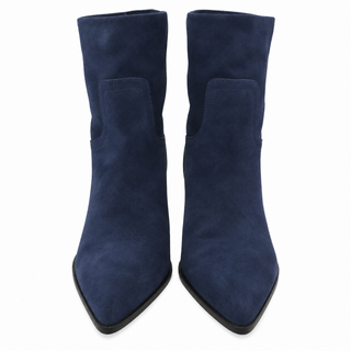 The Marfa Harbor Blue Suede Ankle Boots