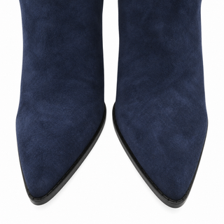 BROCHU WALKER | The Marfa Harbor Blue Suede Ankle Boots
