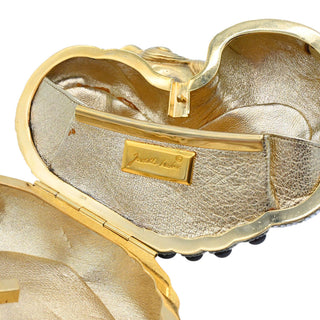 JUDITH LEIBER | Chinese Foo Dog Crystal Minaudière Clutch