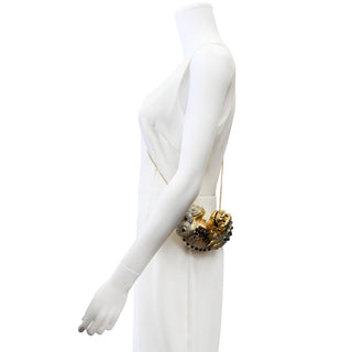 JUDITH LEIBER | Chinese Foo Dog Crystal Minaudière Clutch