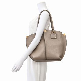CHLOE | Taupe Grained Leather Tote Bag