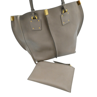 CHLOE | Taupe Grained Leather Tote Bag