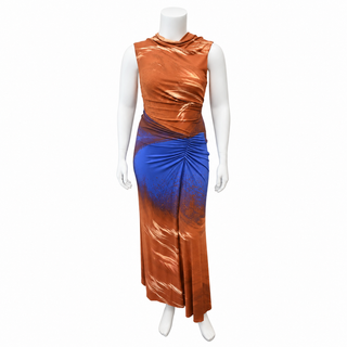 SIMKHAI | Ruched Ombré Sleeveless Maxi Dress