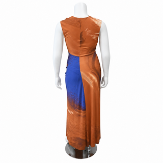 SIMKHAI | Ruched Ombré Sleeveless Maxi Dress