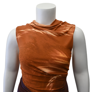 SIMKHAI | Ruched Ombré Sleeveless Maxi Dress