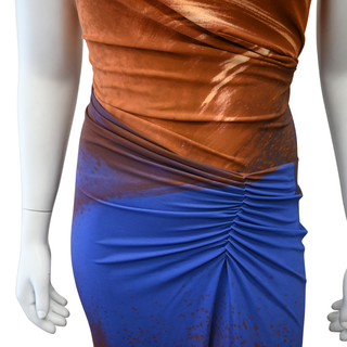 SIMKHAI | Ruched Ombré Sleeveless Maxi Dress