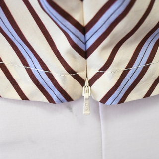 LELA ROSE | Striped Boat Neck Blouse