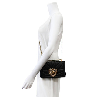 DOLCE & GABBANA | Quilted Nappa Leather Devotion Bag