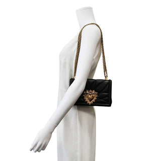 DOLCE & GABBANA | Quilted Nappa Leather Devotion Bag