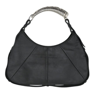 YSL | Black Leather Mombasa Shoulder Bag