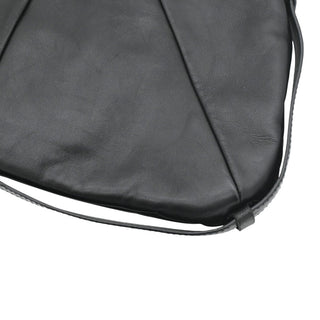 YSL | Black Leather Mombasa Shoulder Bag