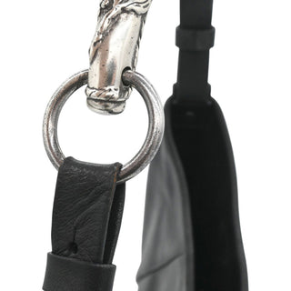YSL | Black Leather Mombasa Shoulder Bag