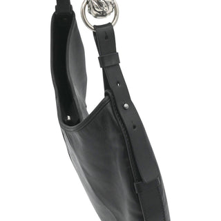 YSL | Black Leather Mombasa Shoulder Bag