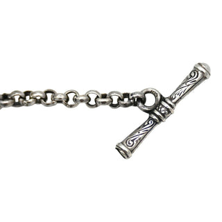KONSTANTINO | Filigree Sterling Silver & Black Onyx Station Necklace