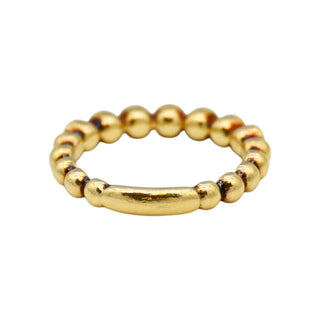 LAGOS | Caviar 18K Yellow Gold Black Diamond Ring