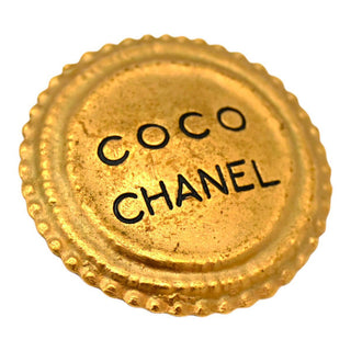 CHANEL | Round Coco Gold-Tone Clip-On Earrings